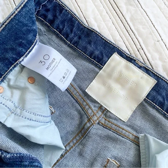 MOTHER Jeans High Waisted Rider Skimp in CowboysDon't Cry Size 30